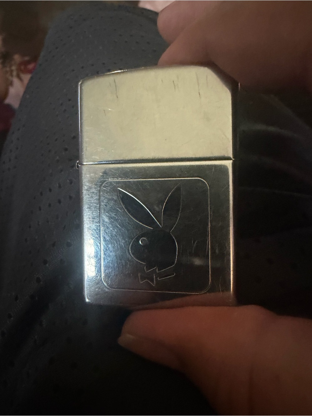 PLAYBOY Silver Metal zippo Bunny Logo